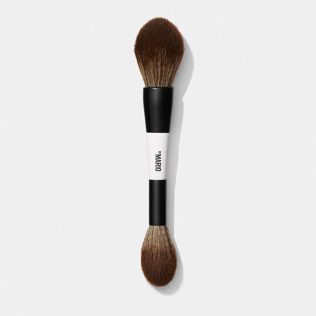 Front view of Makeup By Mario's F2 Dual-Ended Powder Brush that can be used for any powder makeup and bronzers. 